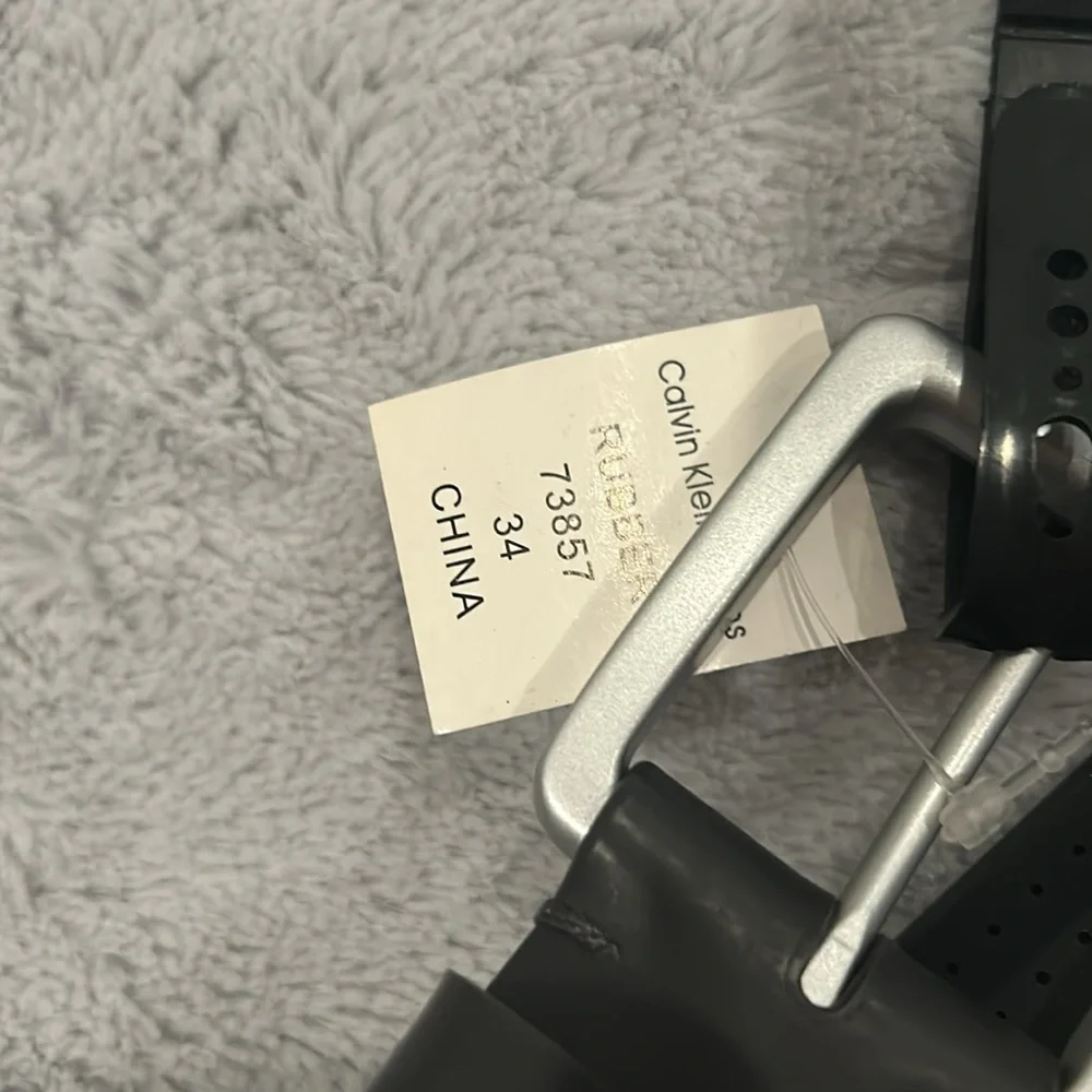 NWT Calvin Klein Jeans Men’s Belt Black Gray